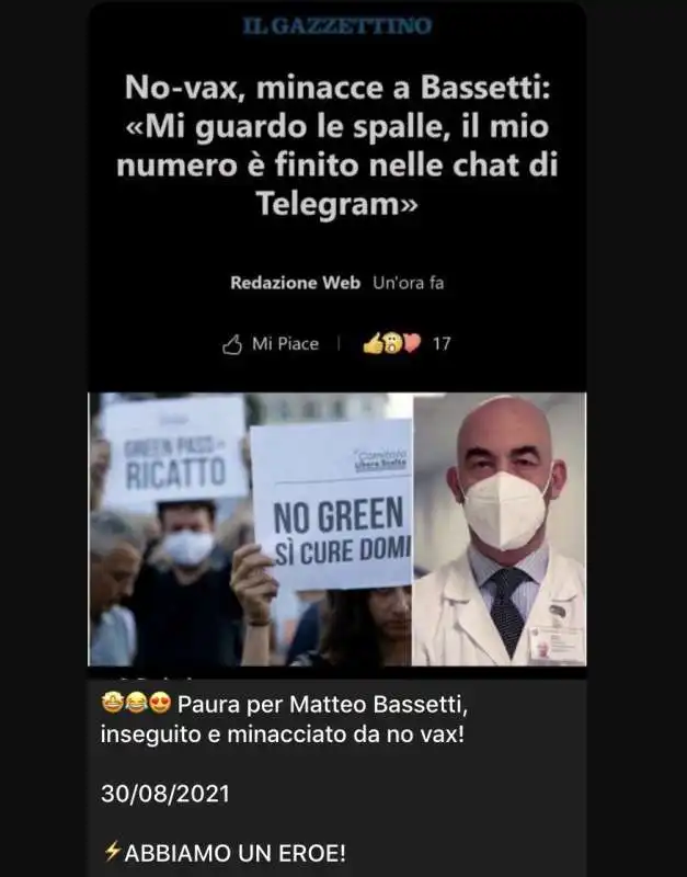 basta dittatura   canale telegram no green pass e no vax 3