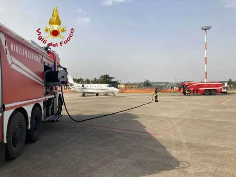 FALSO ALLARME INCENDIO AEREO PERUGIA