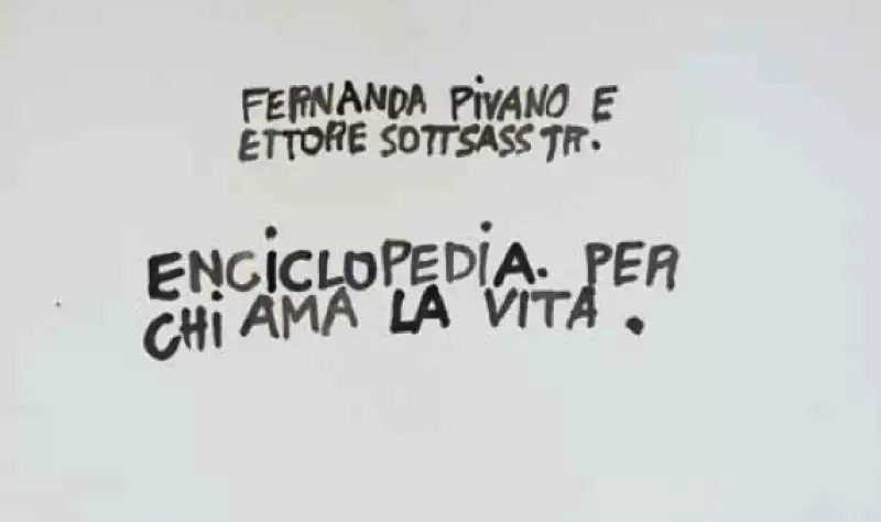 fernanda pivano ettore sottsass   enciclopedia per chi ama la vita 