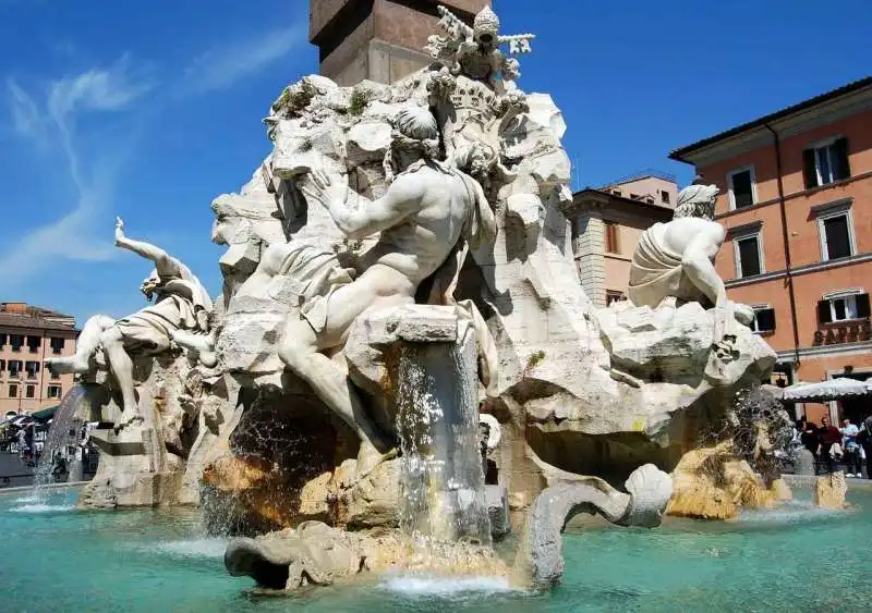 FONTANA DEI QUATTRO FIUMI A PIAZZA NAVONA