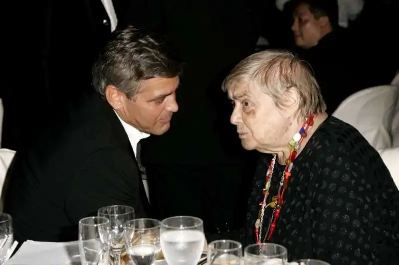 george clooney fernanda pivano al festival di venezia 2005