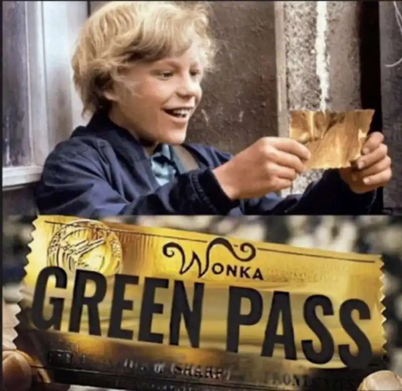 green pass meme 