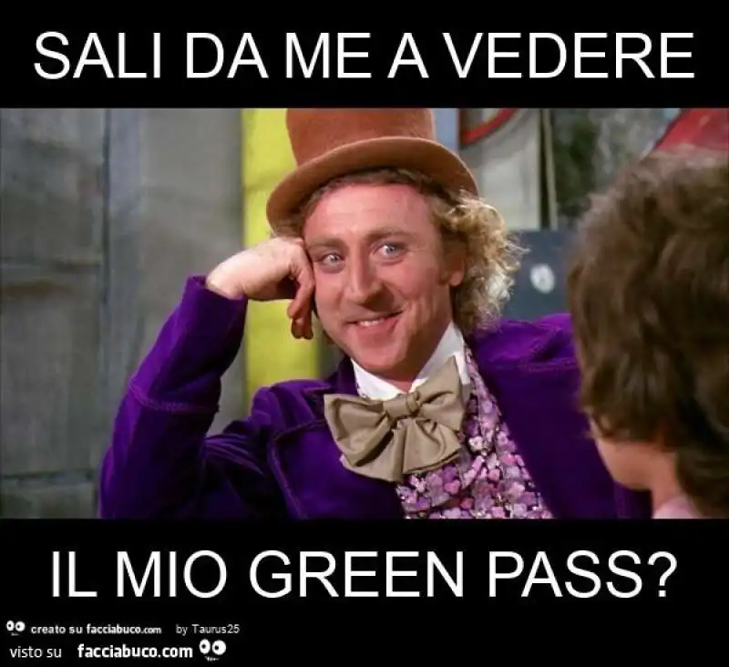 GREEN PASS MEME. 