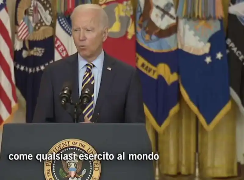 la previsione sbagliata di biden sull afghanistan   