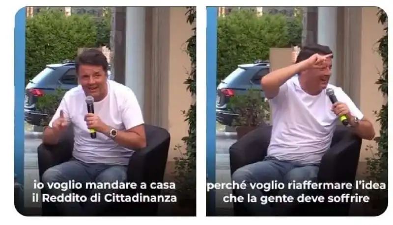 LE FRASI DI MATTEO RENZI CONTRO IL REDDITO DI CITTADINANZA