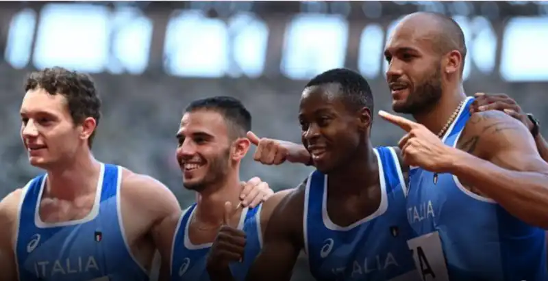 Lorenzo Patta, Marcell Jacobs, Fausto Desalu, Filippo Tortu