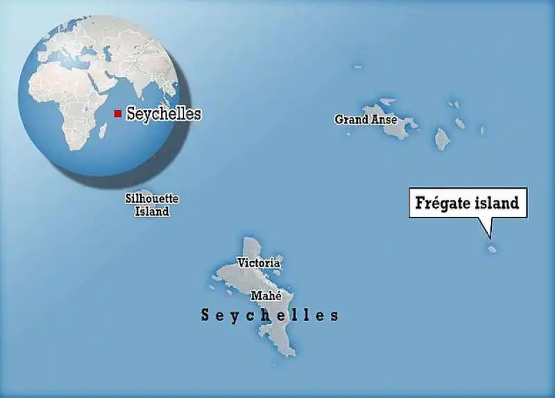 Mappa Seychelles