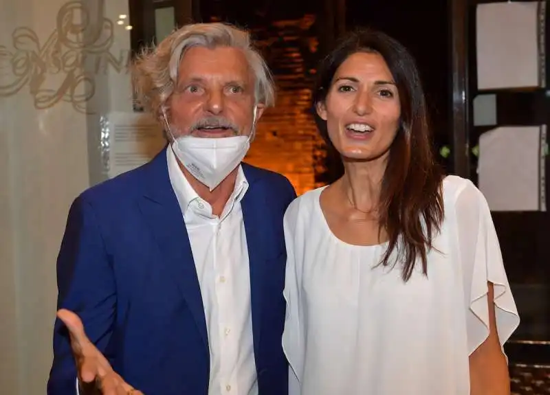 massimo ferrero  virginia raggi  foto di bacco (3)