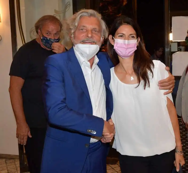 massimo ferrero  virginia raggi  foto di bacco (4)