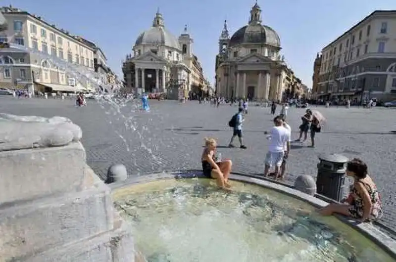 ONDATA DI CALDO A ROMA 