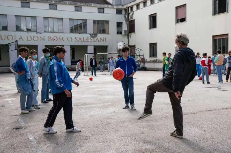 Paolo Sorrentino sul set de La Mano di Dio 2