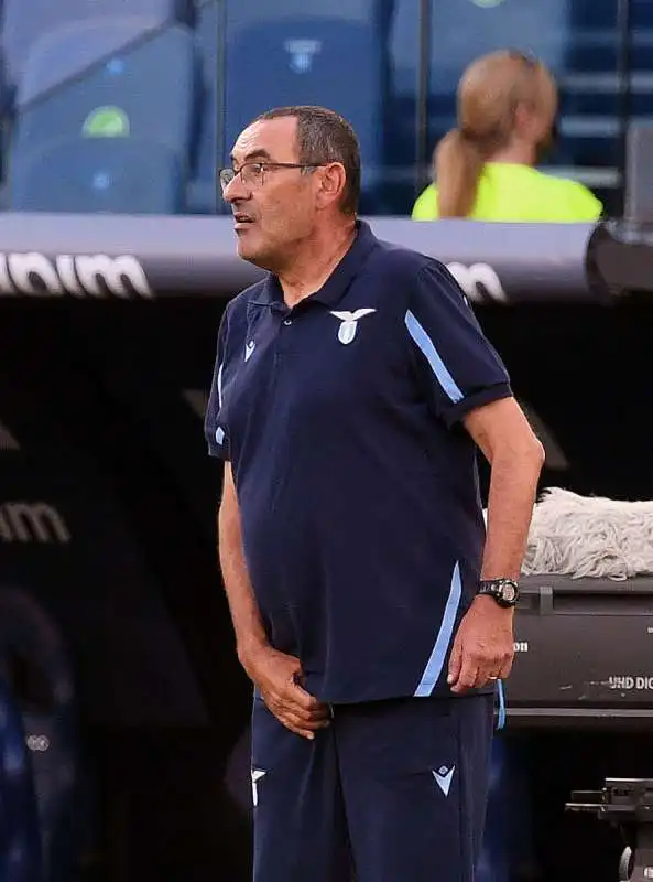 maurizio sarri si gratta le palle  foto mezzelani gmt066