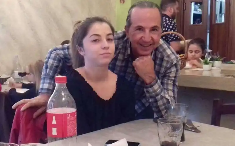 simona cavallaro con  il padre