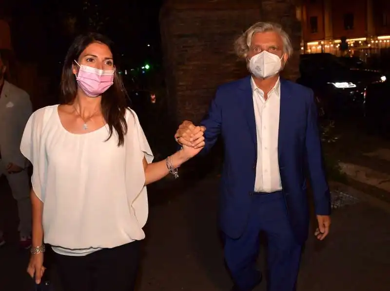 virginia raggi e massimo ferrero  foto di bacco