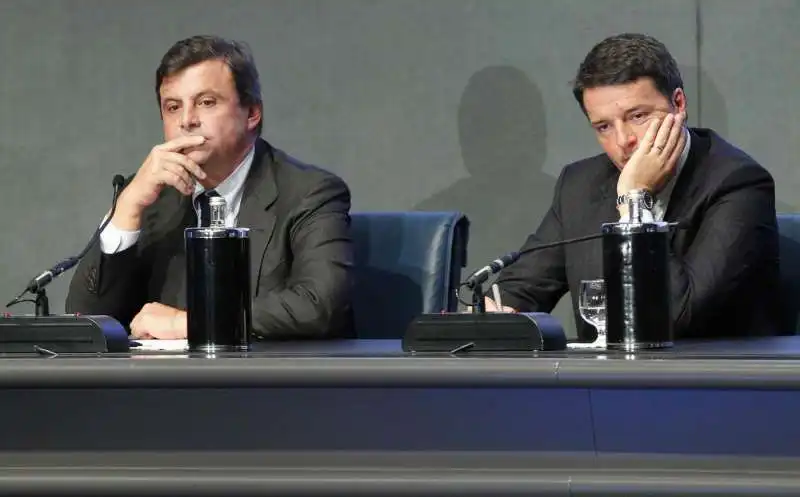 carlo calenda  matteo renzi 