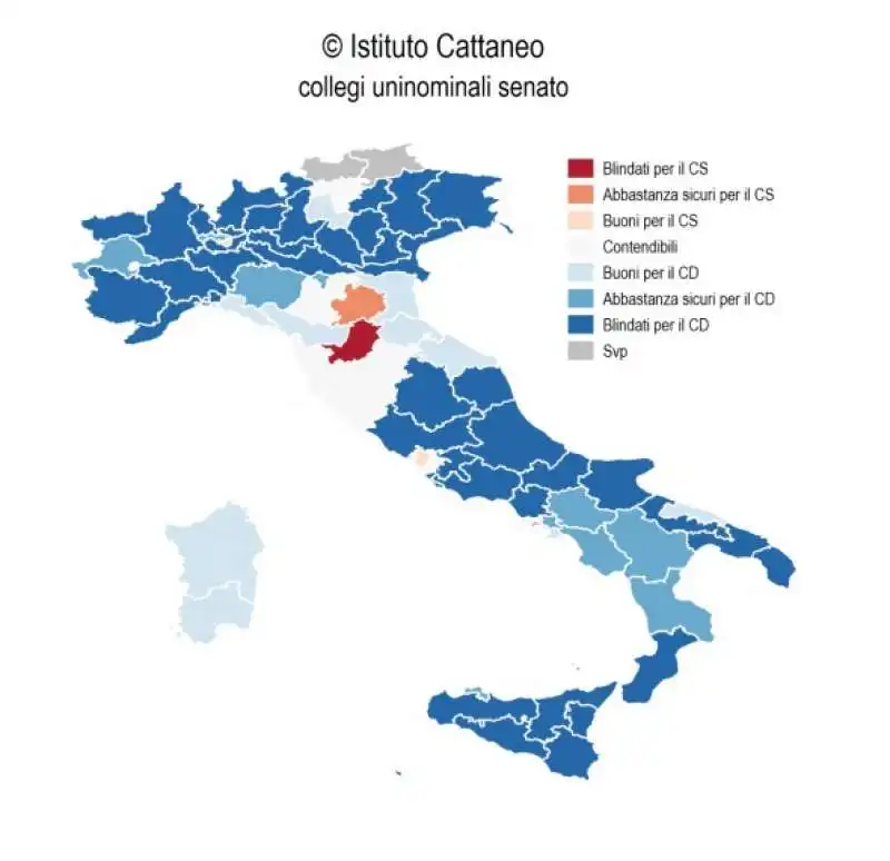 collegi uninominali senato    9 agosto 2022   istituto cattaneo 