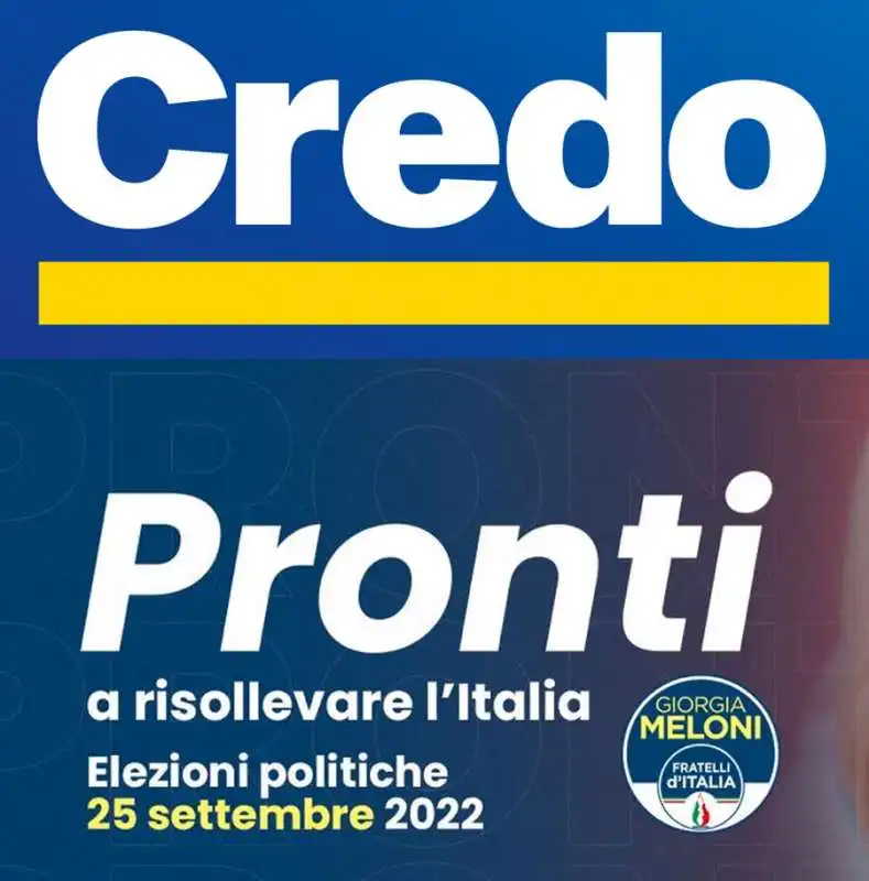 credo meloni