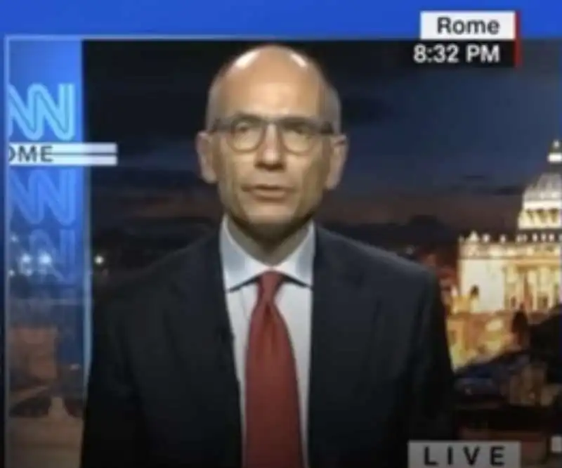 enrico letta intervistato dalla cnn   4