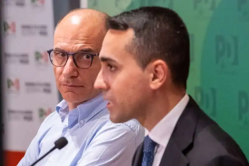 enrico letta luigi di maio.       