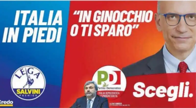 enrico letta presa in giro slogan elettorale 2