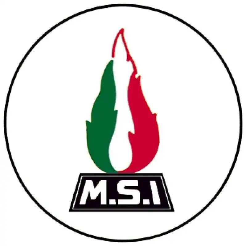 FIAMMA TRICOLORE NEL SIMBOLO DEL MSI 