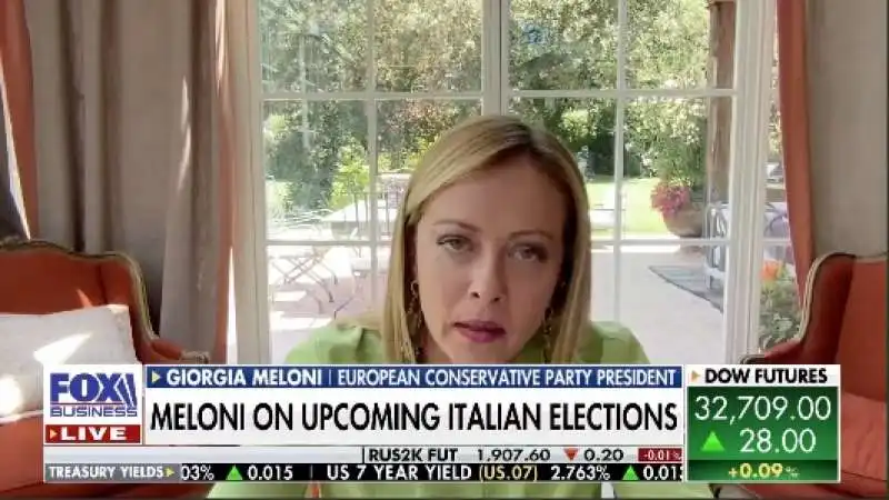 GIORGIA MELONI INTERVISTATA DA FOX  