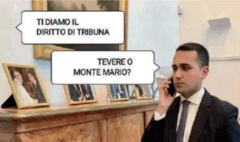 IL DIRITTO DI TRIBUNA PER LUIGI DI MAIO - MEME 