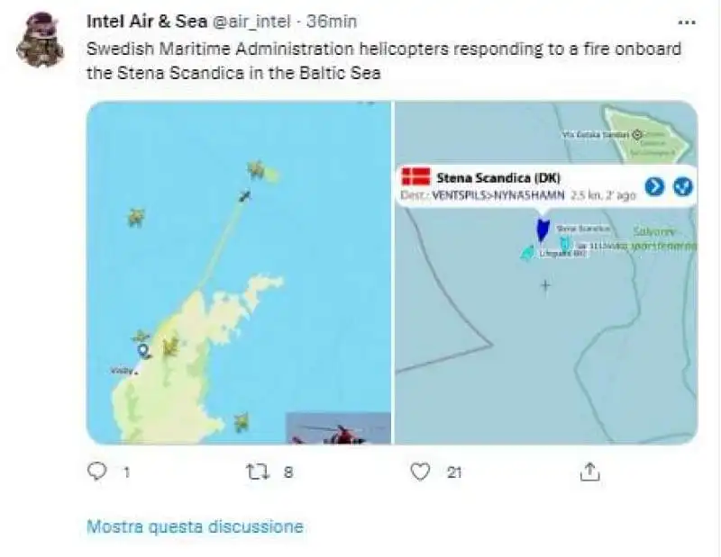 incendio stena scandica 