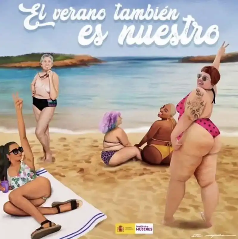 LA CAMPAGNA  DEL GOVERNO SPAGNOLO PER IL BODY POSITIVE 