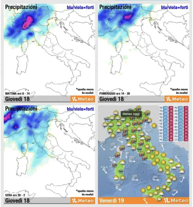 PREVISIONI ILMETEO.IT 18-19 AGOSTO 2022