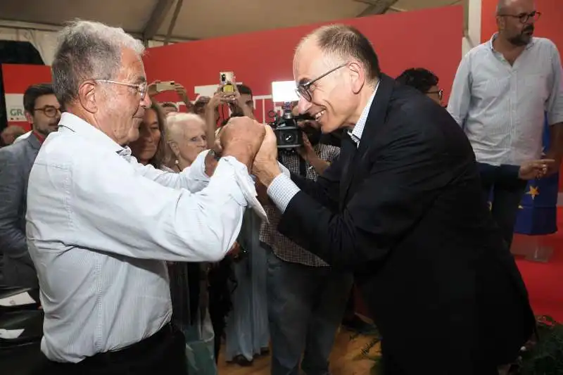 ROMANO PRODI ENRICO LETTA - FESTA DELL UNITA BOLOGNA 