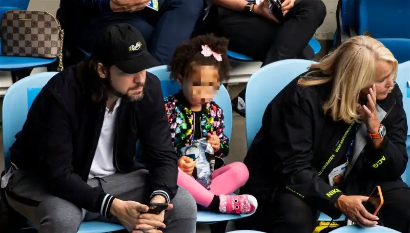 serena williams alexis ohanian e la figlia olympia 1