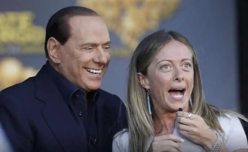 SILVIO BERLUSCONI GIORGIA MELONI