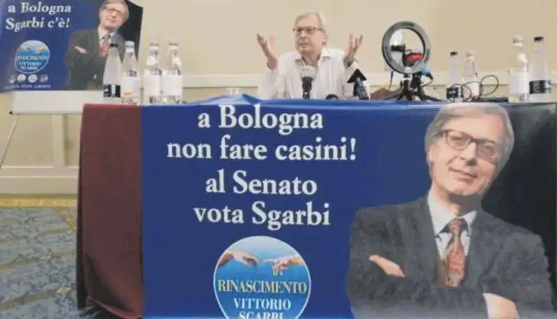 vittorio sgarbi lancia la sua candidatura contro casini a bologna   8