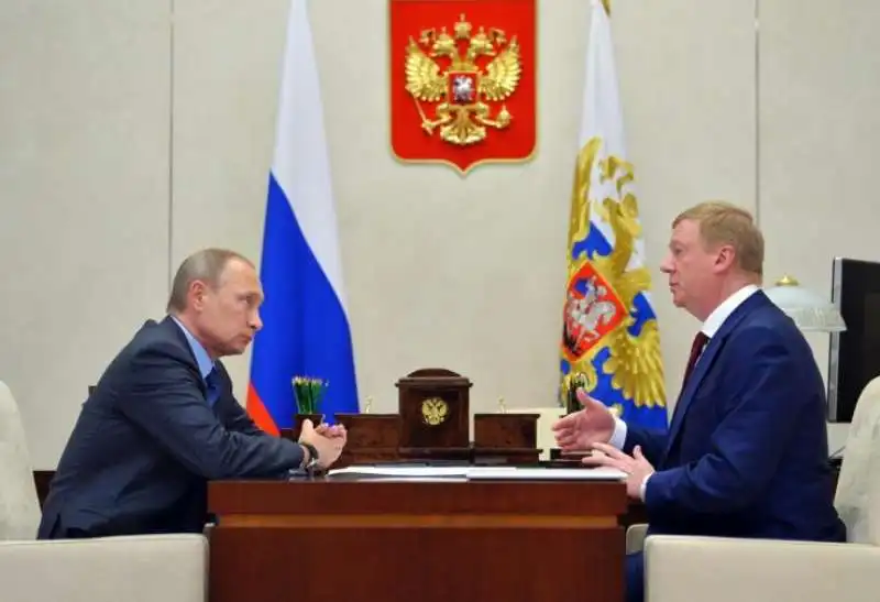 Vladimir Putin e Anatoly Chubais