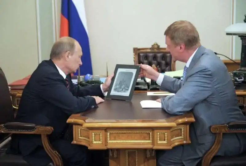 Vladimir Putin e Anatoly Chubais 