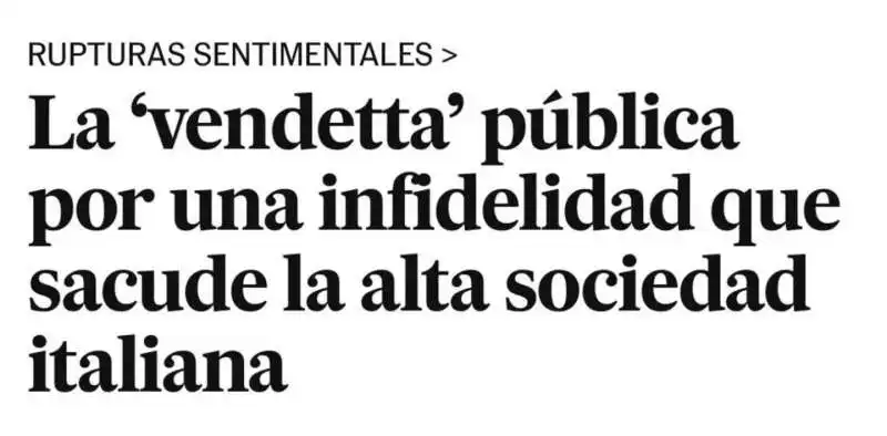 articolo di el pais sul caso segre seymandi 