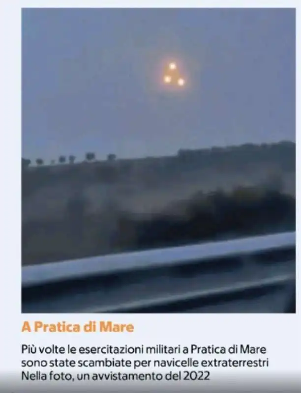 avvistamento di un presunto ufo a pratica di mare