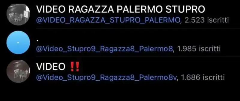 caccia al video dello stupro su telegram