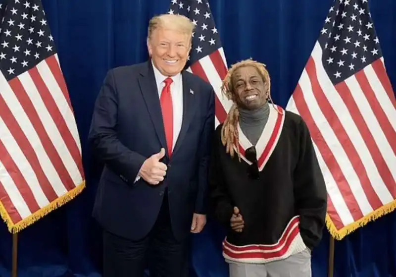 donald trump con lil wayne 