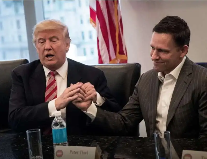 donald trump e Peter Thiel 