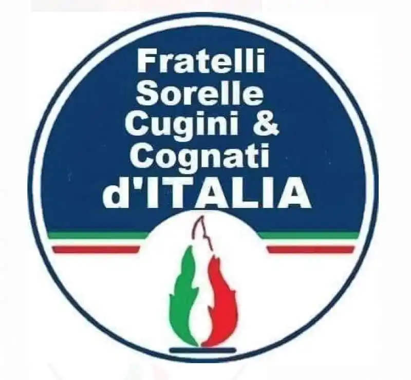 FRATELLI SORELLE CUGINI E COGNATI D'ITALIA - MEME SU FDI 