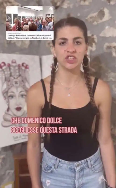 la ragazza del movimento nunsiparti risponde a domenico dolce 3