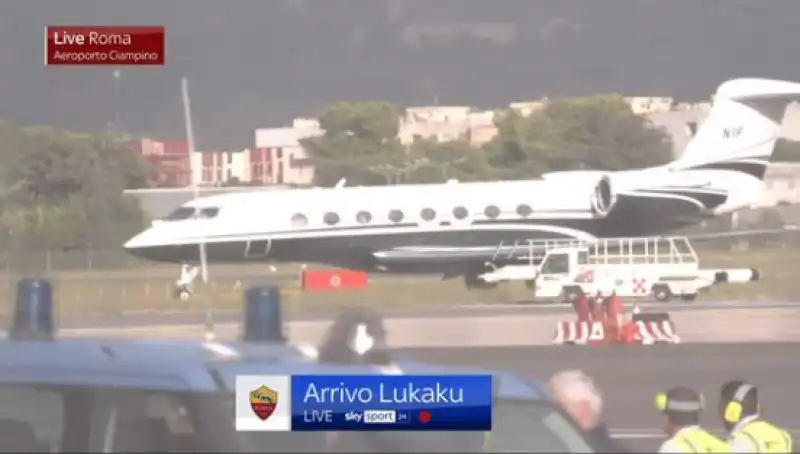 lukaku arriva a ciampino