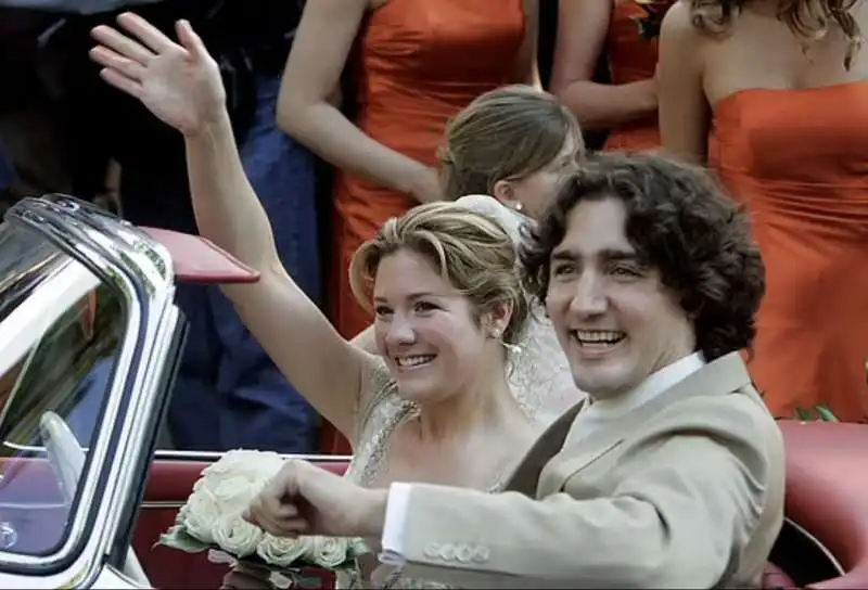 matrimonio di justin trudeau  e sophie gregoire   