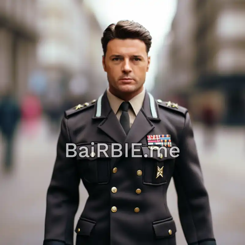 MATTEO RENZI IN VERSIONE KEN MILITARE - IMMAGINE CREATA CON L INTELLIGENZA ARTIFICIALE BAIRBIE.ME