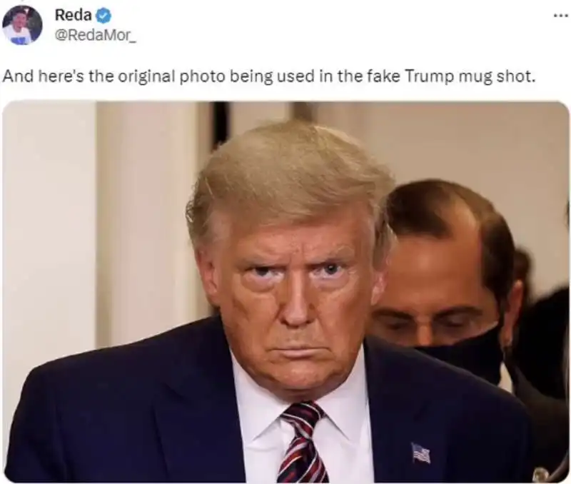 meme sulla foto segnaletica di trump   3