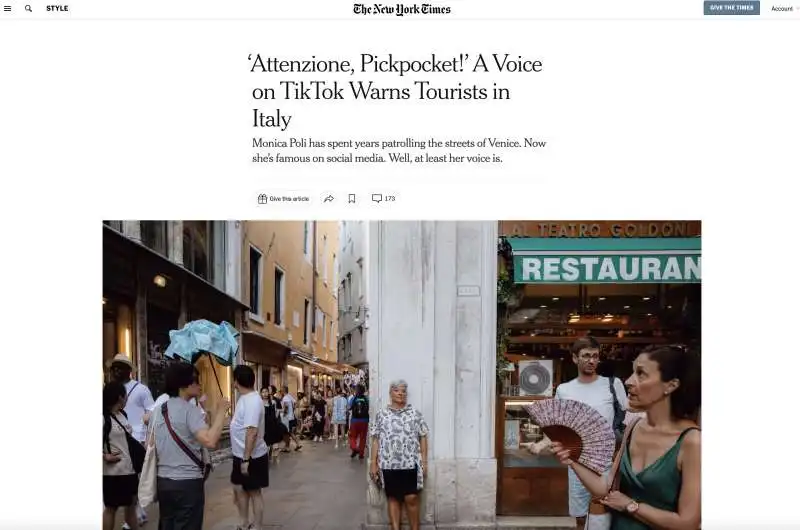 monica poli sul new york times  