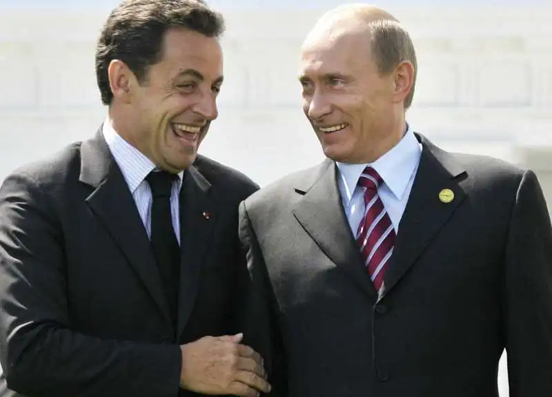 NICOLAS SARKOZY VLADIMIR PUTIN  