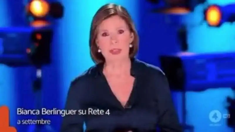 promo programma bianca berlinguer su rete4  3